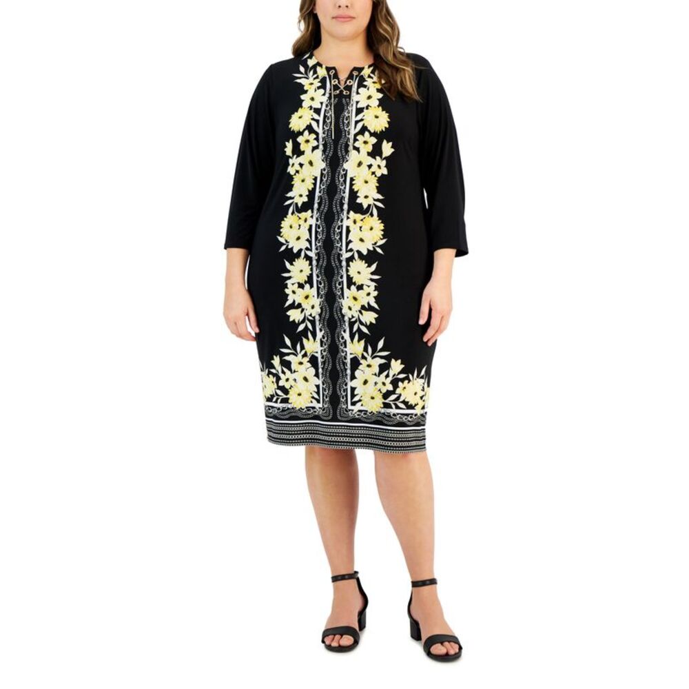 JM Collection Plus Size A Line Dress